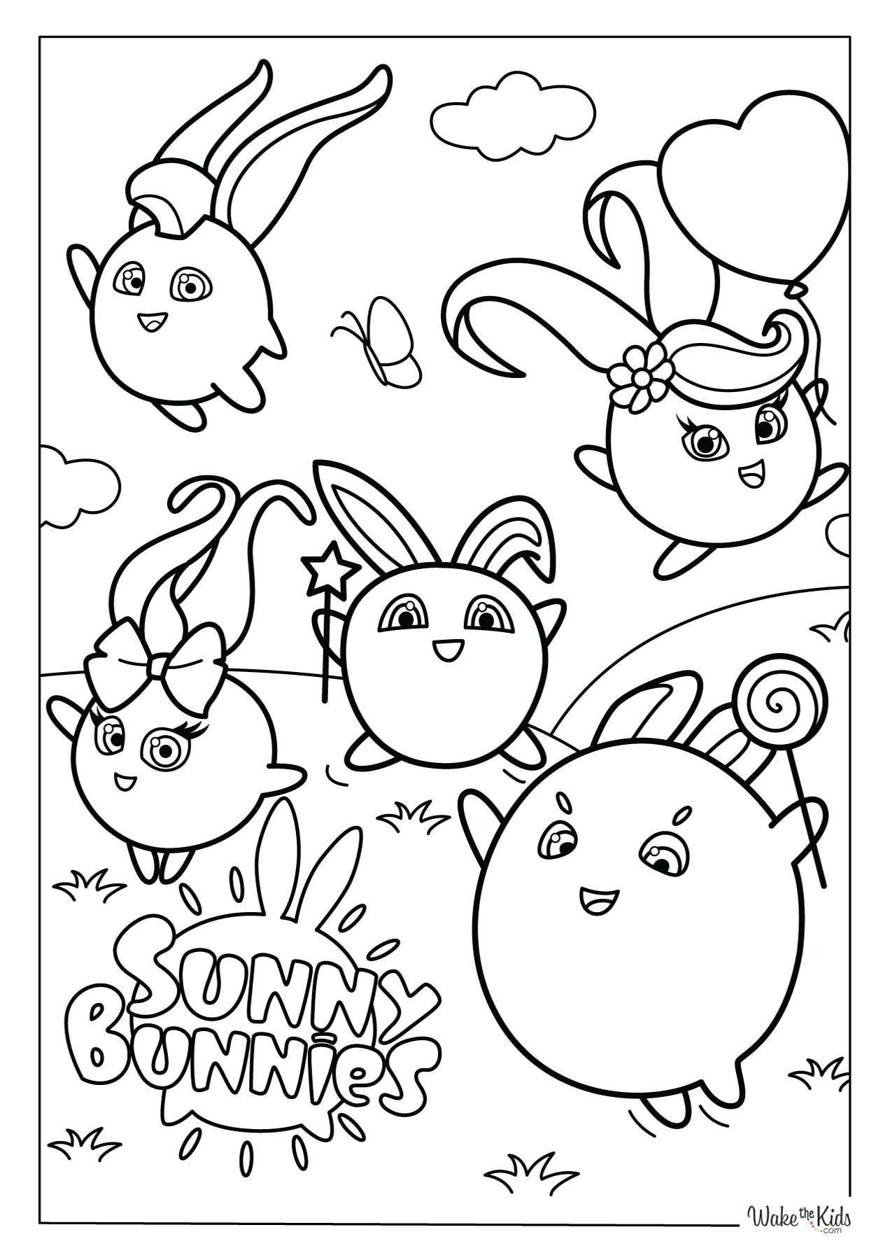 Sunny Bunnies Coloring Pages Free Printable PDFs WakeTheKids Sunny Bunnies Coloring Pages Free Printable PDFs WakeTheKids