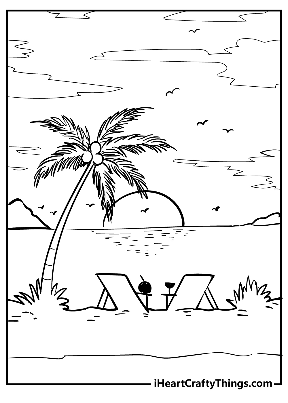 Sunset Coloring Pages 25 Free Printables  Sunset Coloring Pages 25 Free Printables