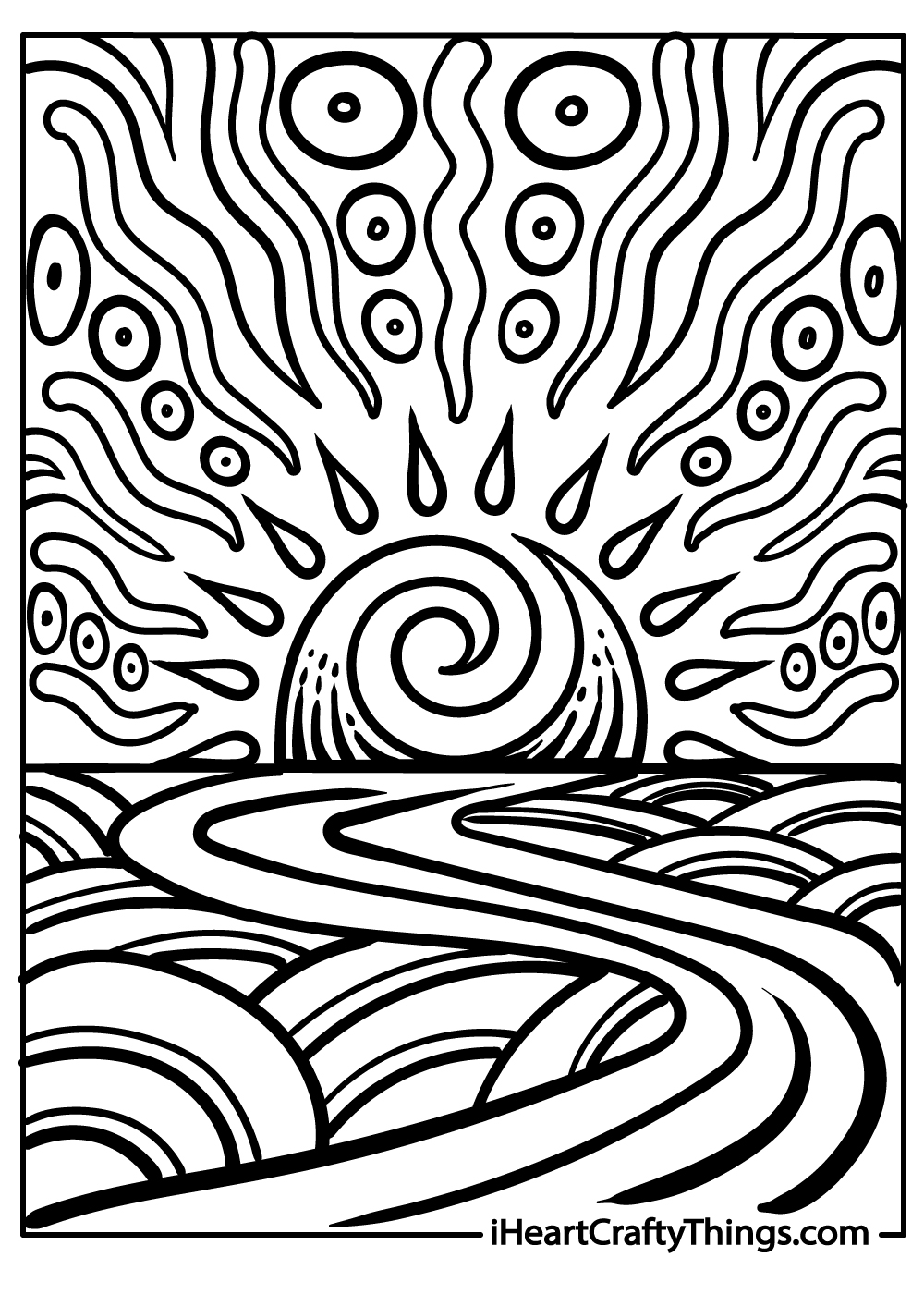 Sunset Coloring Pages 25 Free Printables  Sunset Coloring Pages 25 Free Printables