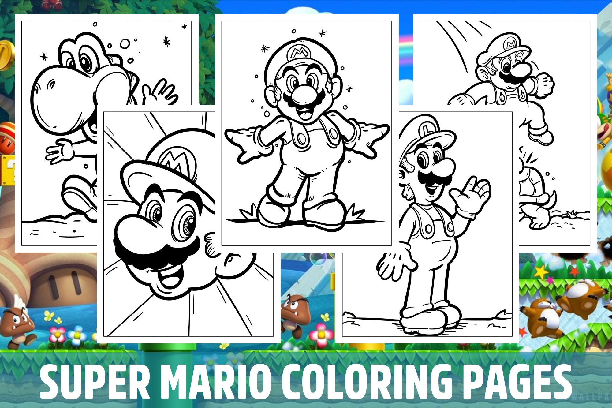 Super Mario Bros Coloring Pages For Kids Girls Boys Teens Activity School Made By Teachers Super Mario Bros Coloring Pages For Kids Girls Boys Teens Activity School Made By Teachers