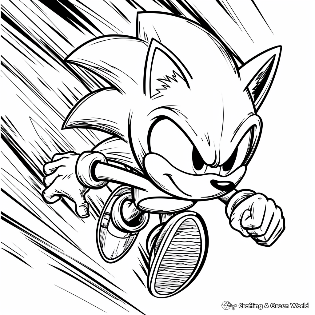 Super Sonic Coloring Pages Free Printable  Super Sonic Coloring Pages Free Printable