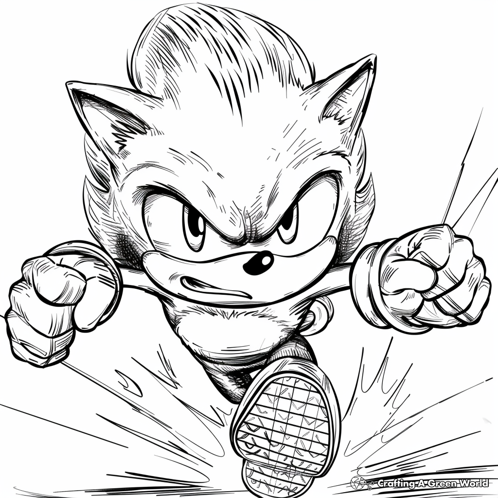 Super Sonic Movie Coloring Pages Free Printable  Super Sonic Movie Coloring Pages Free Printable