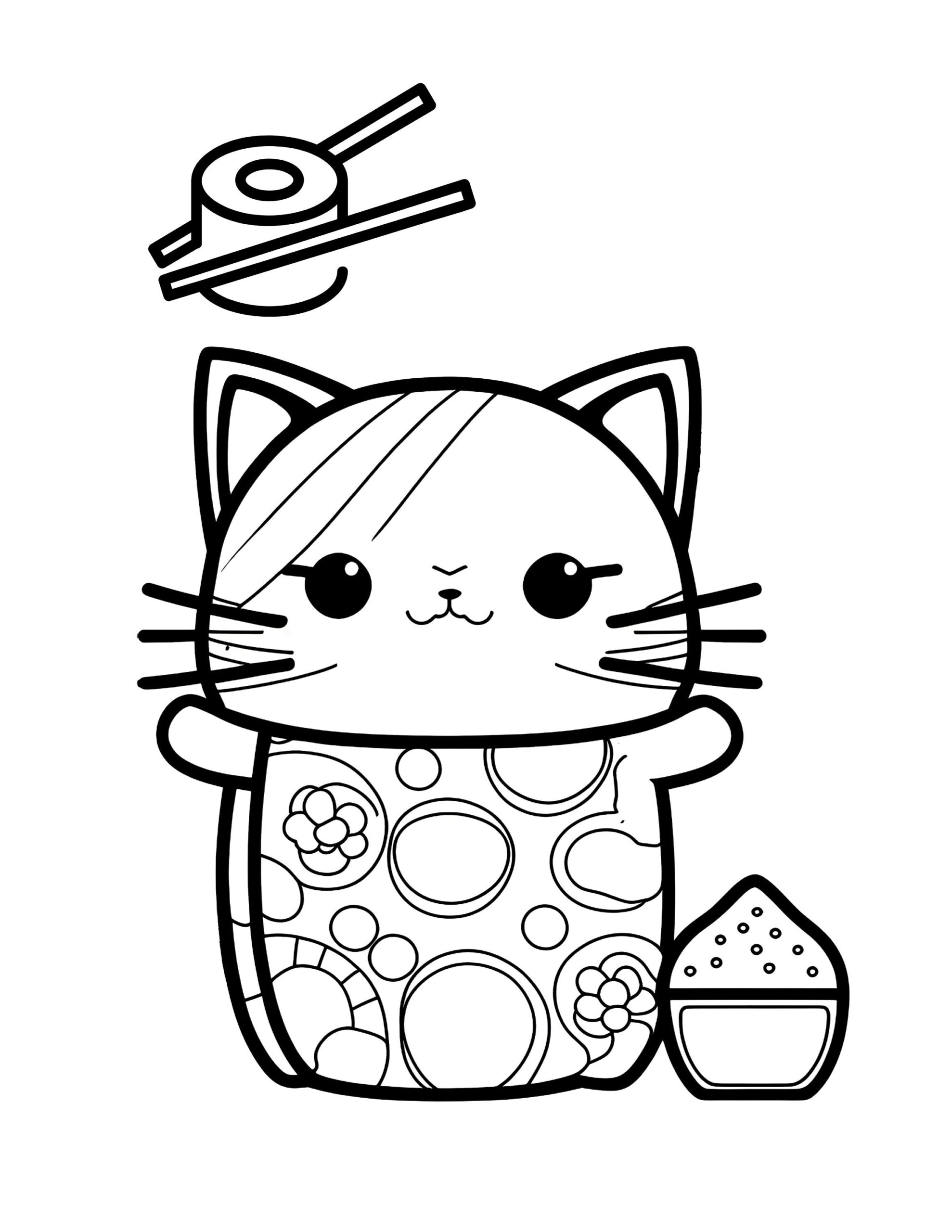 cute coloring pages of cats