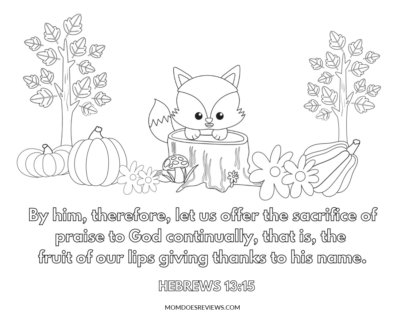 christian thanksgiving coloring pages