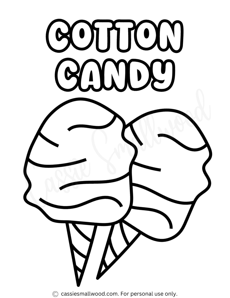 THE CUTEST Candy Coloring Pages Cassie Smallwood