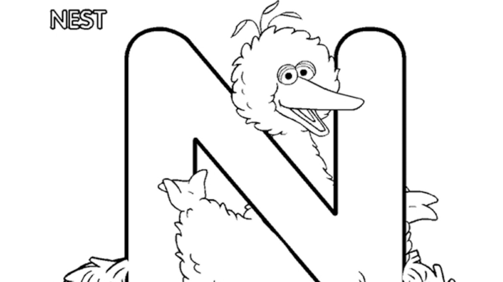 The Letter N Coloring Page Kids Coloring Pages PBS KIDS For Parents The Letter N Coloring Page Kids Coloring Pages PBS KIDS For Parents