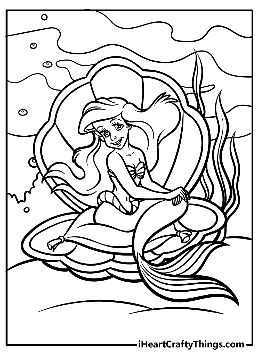 The Little Mermaid Ariel Coloring Pages 54 Free Printables  The Little Mermaid Ariel Coloring Pages 54 Free Printables