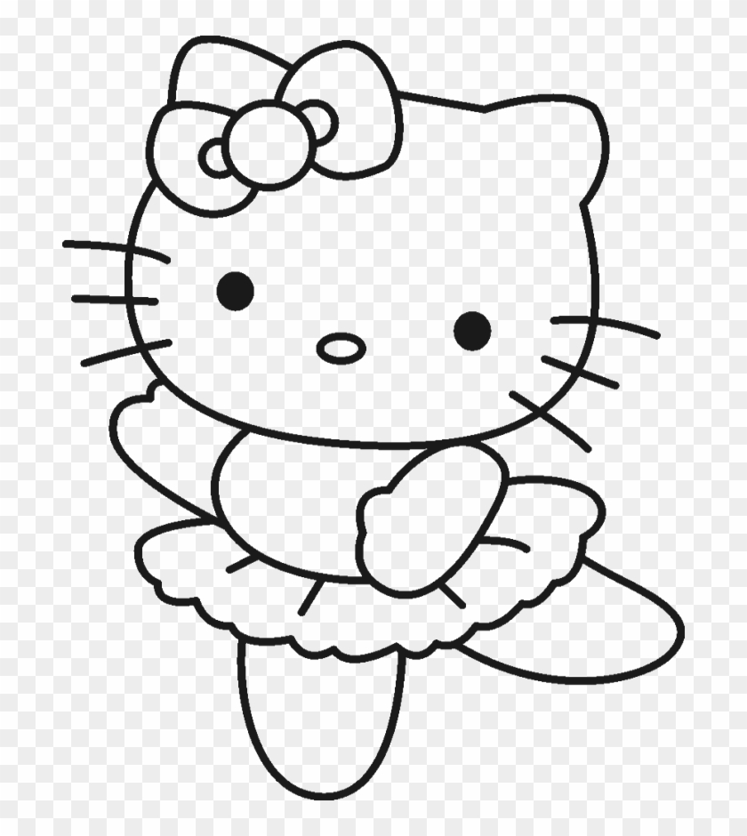 outline coloring for hello kitty ballerina outline coloring for hello kitty ballerina