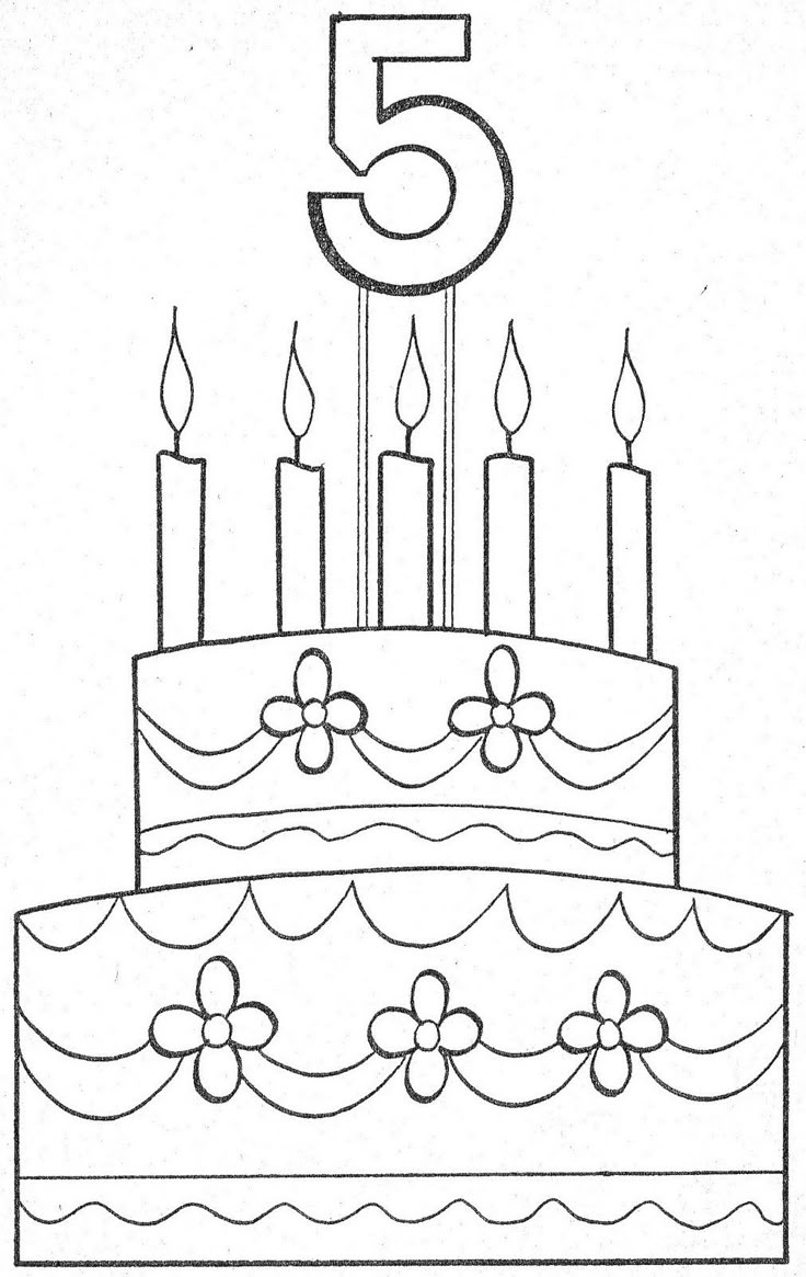 birthday cake images to color birthday cake images to color