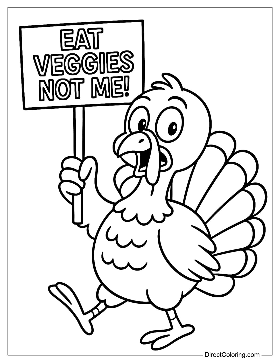 Turkey Coloring Pages Free PDF To Download And Print