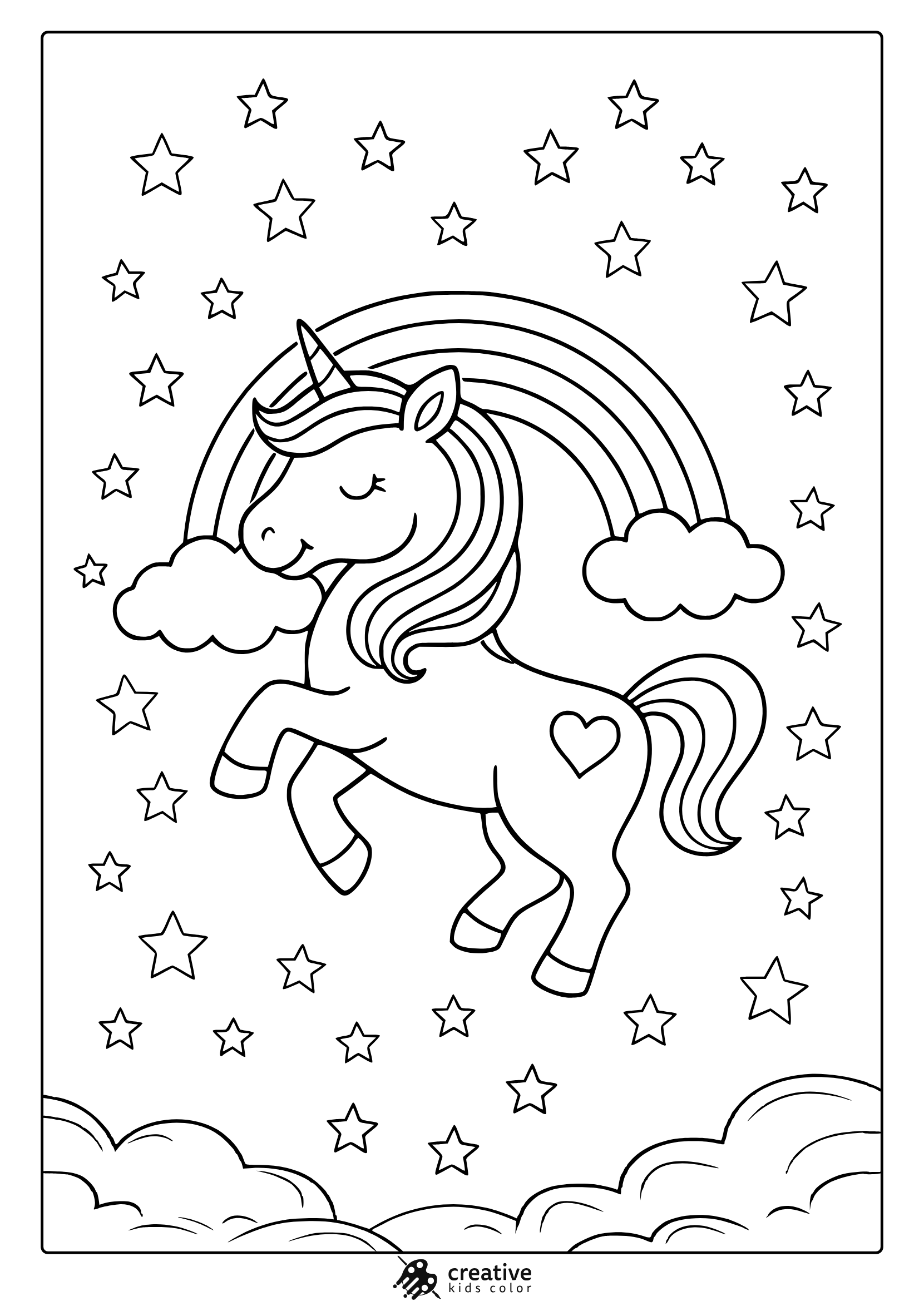 Unicorn Coloring Pages 55 Easy And Free Printable PDF  Unicorn Coloring Pages 55 Easy And Free Printable PDF