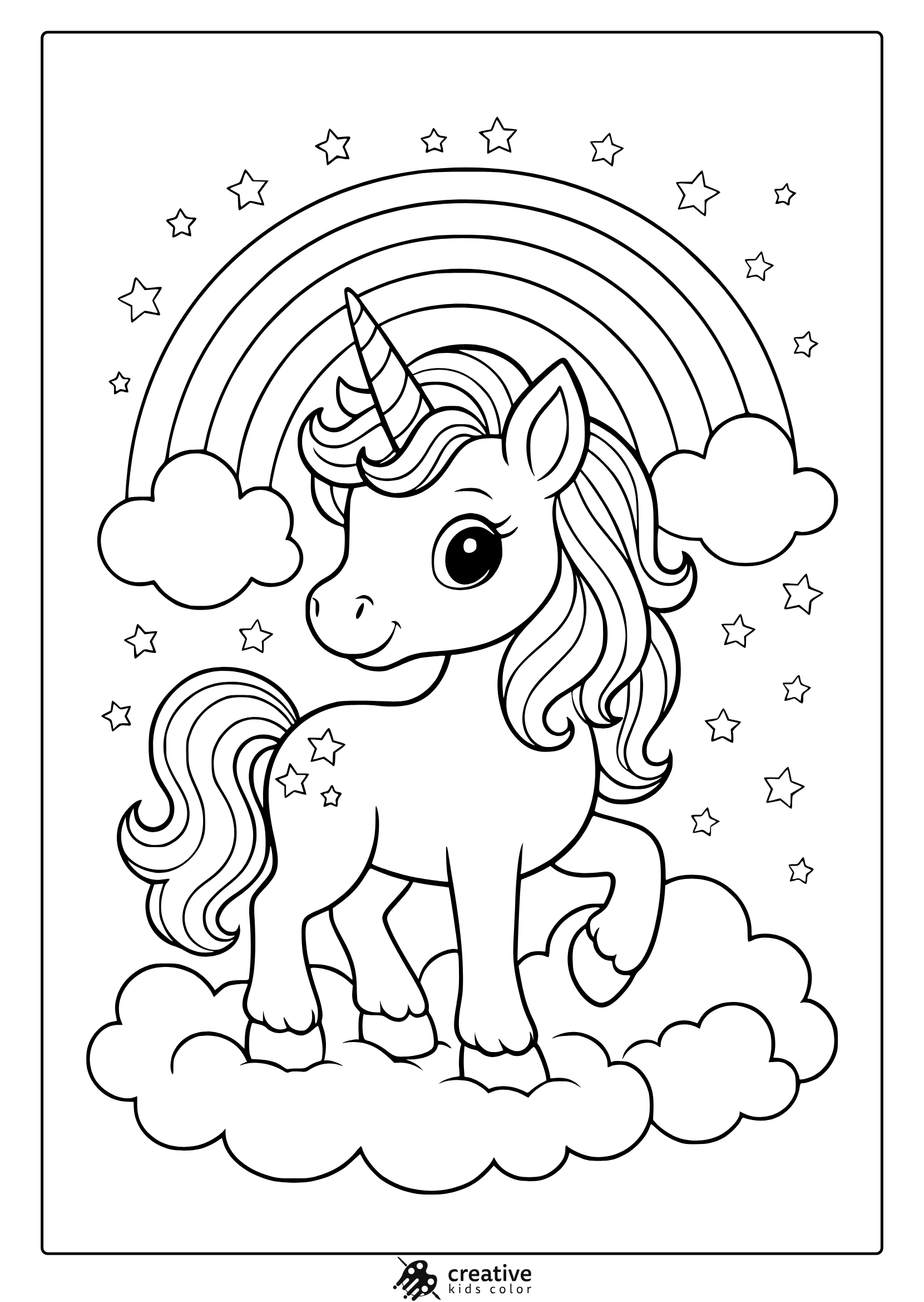 Unicorn Coloring Pages 55 Easy And Free Printable PDF
