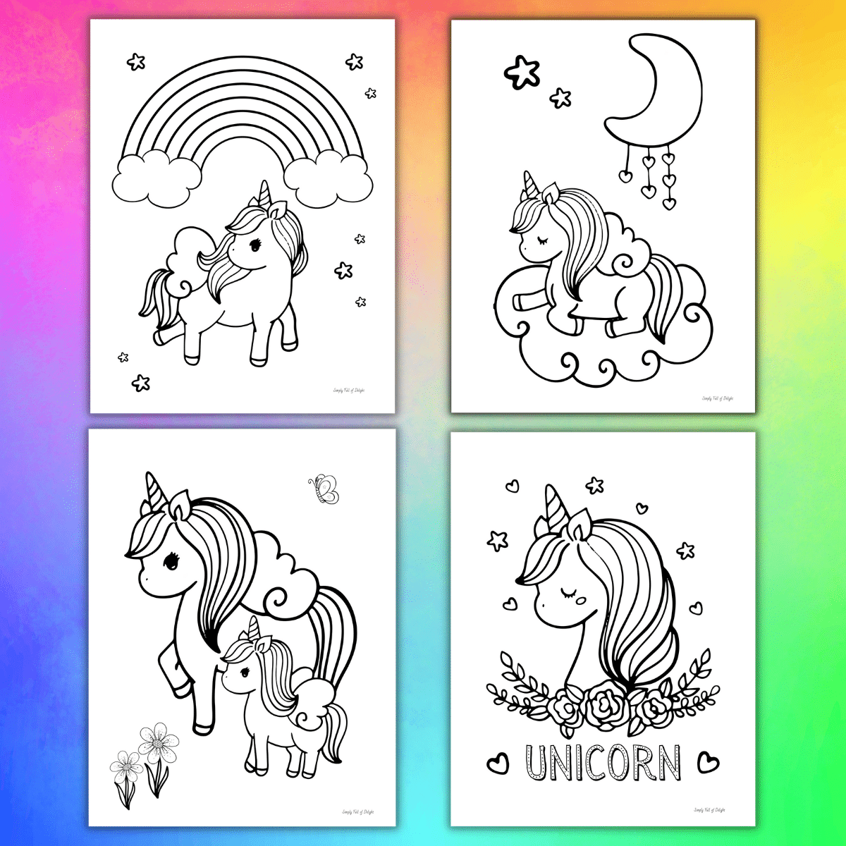 printable unicorn coloring pages printable unicorn coloring pages