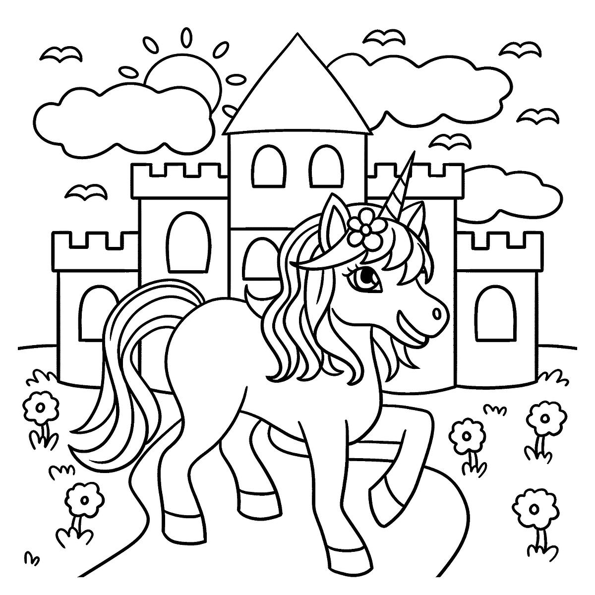 unicorn coloring pages free print unicorn coloring pages free print