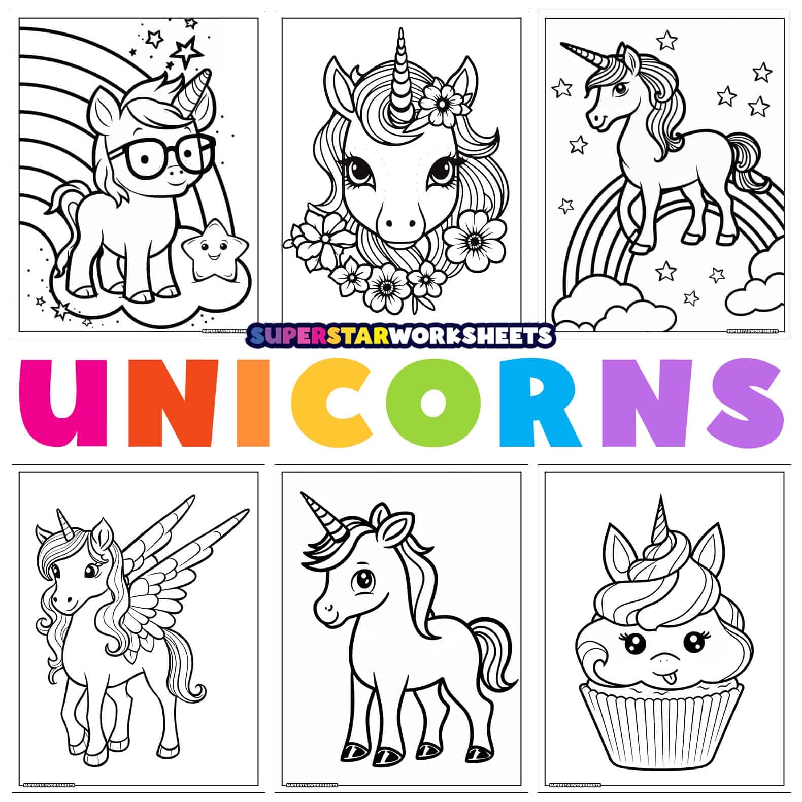 Unicorn Coloring Pages Superstar Worksheets Worksheets Library Unicorn Coloring Pages Superstar Worksheets Worksheets Library
