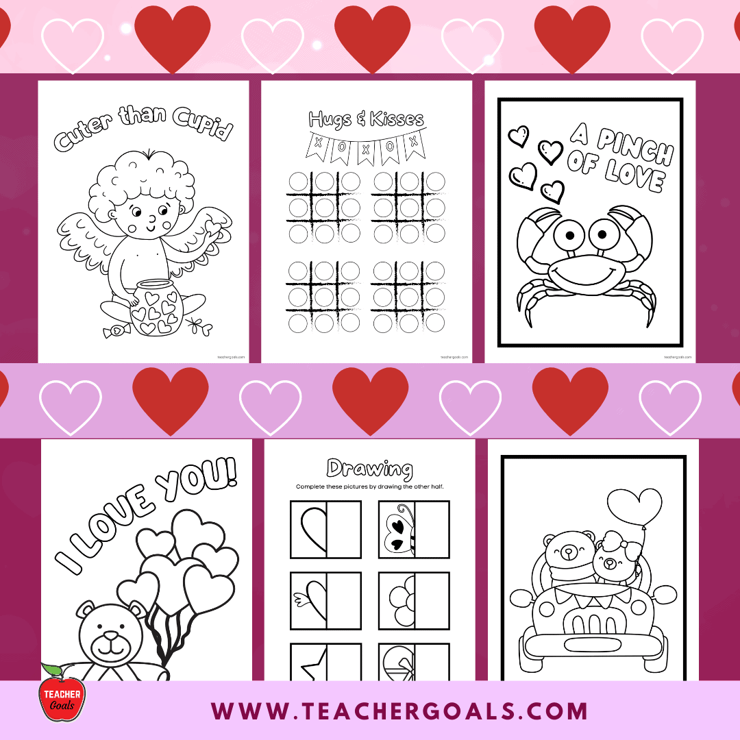 Valentine s Day Coloring Book Activity Book TeacherGoals