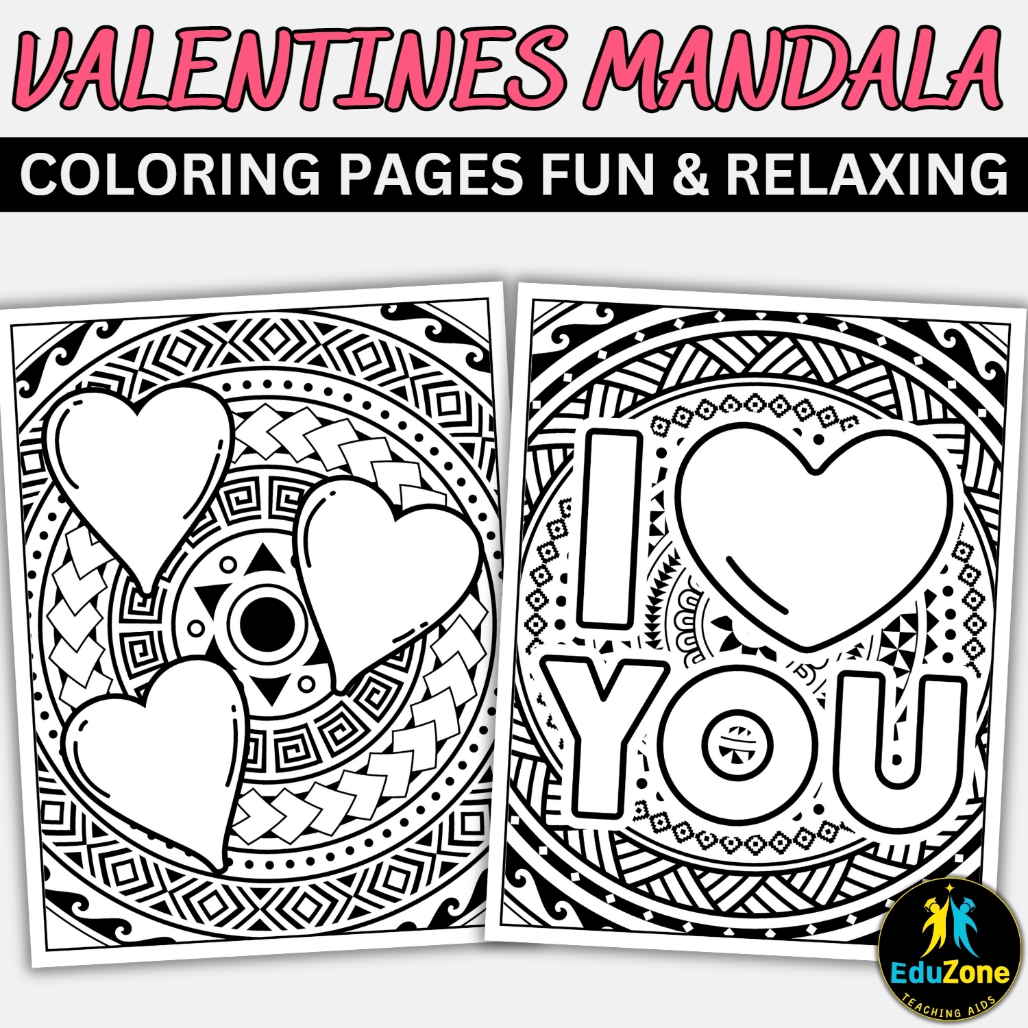 Valentine s Day Mandala Coloring Pages Relaxing Printable Valentines Day Fun For All Kids Made By Teachers Valentine s Day Mandala Coloring Pages Relaxing Printable Valentines Day Fun For All Kids Made By Teachers