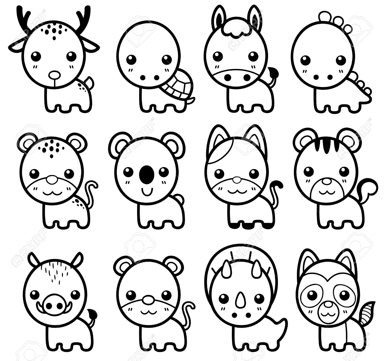 Vector Illustration Of Animal Cartoon Coloring Book Royalty Free SVG Cliparts Vectors And Stock Illustration Image 33675766  Vector Illustration Of Animal Cartoon Coloring Book Royalty Free SVG Cliparts Vectors And Stock Illustration Image 33675766
