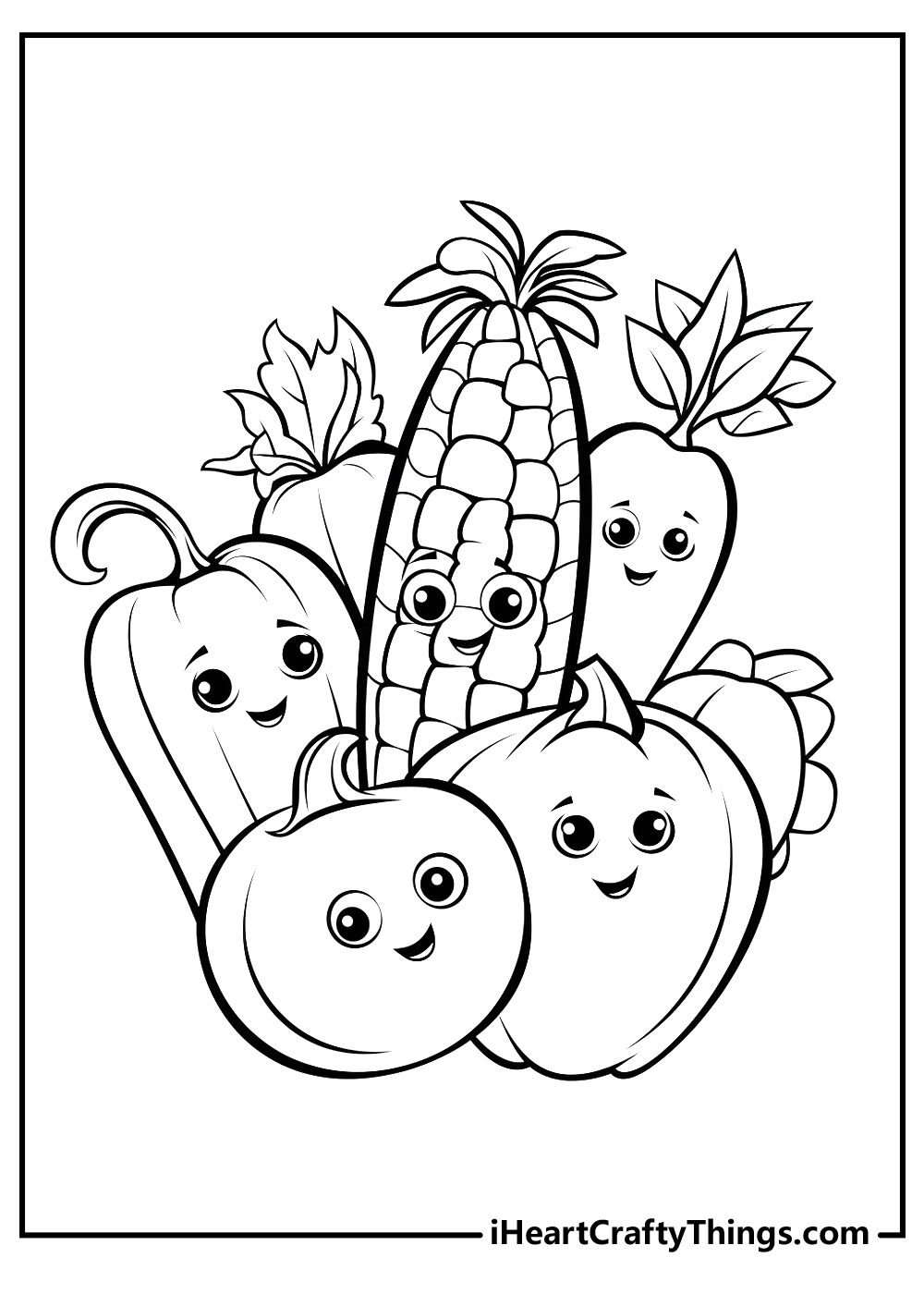 Vegetable Coloring Pages 15 Free Printables  Vegetable Coloring Pages 15 Free Printables