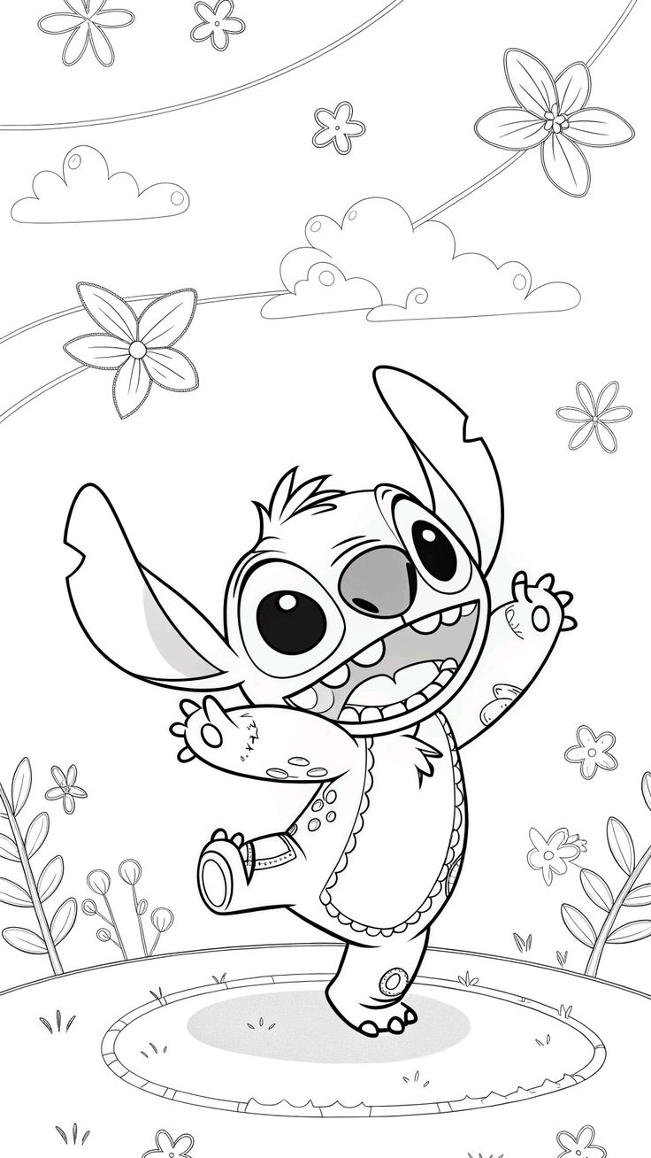 Viral Kawaii Stitch Coloring Page Must Have Printable For Kids