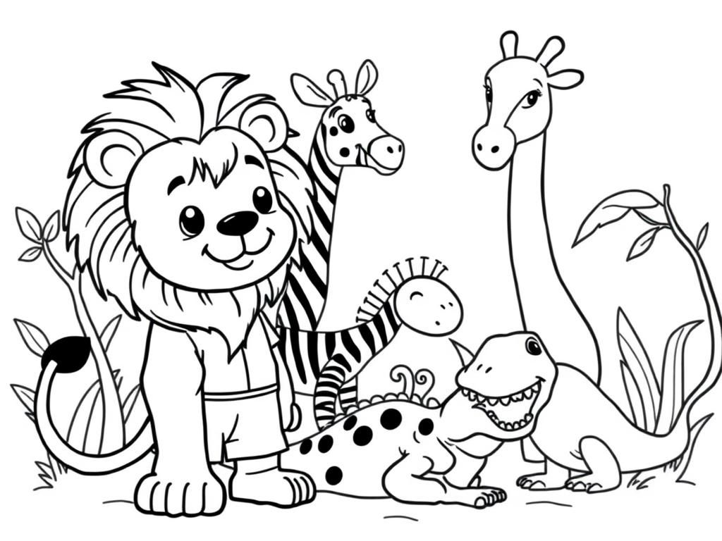 Wildlife Animals Coloring Page Free Printable Coloring Page Wildlife Animals Coloring Page Free Printable Coloring Page