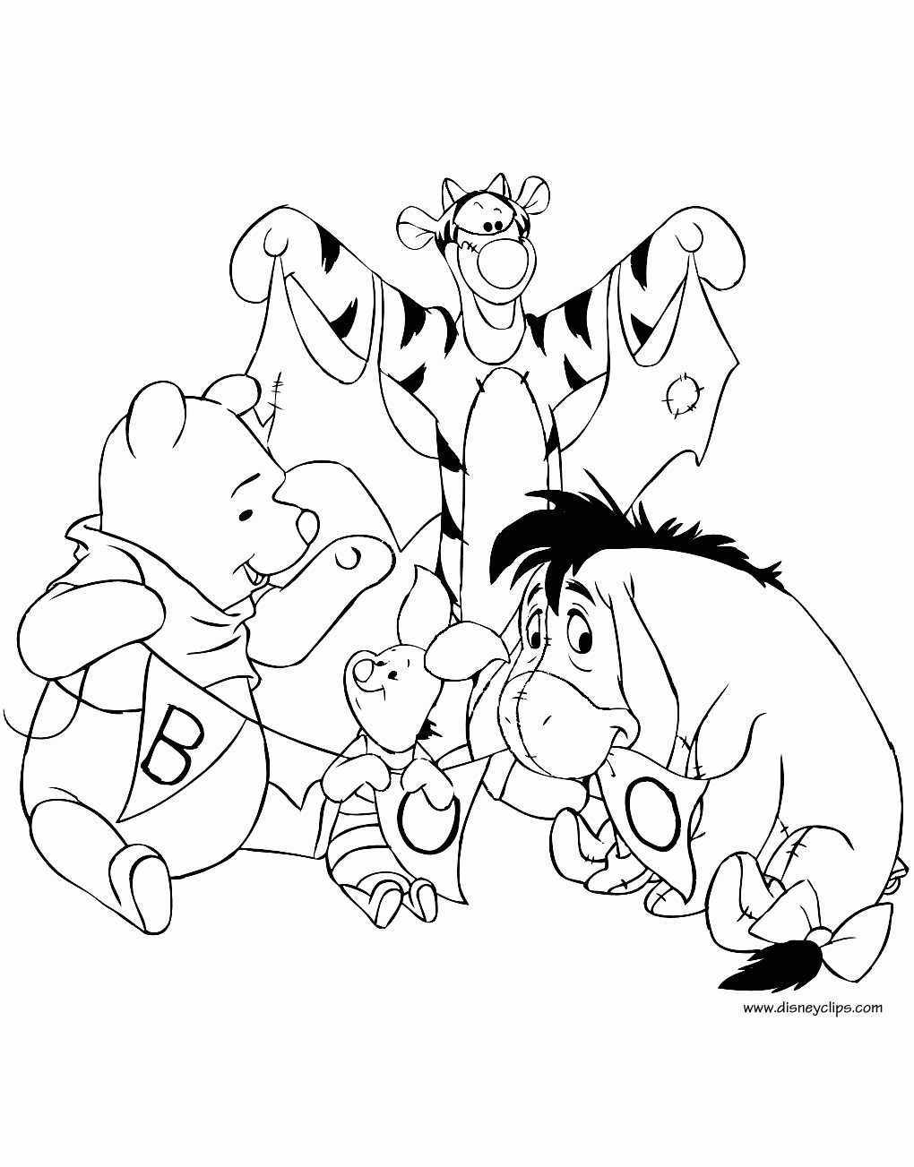 Winnie The Pooh Halloween Coloring Pages 2 Disney Halloween Fun Winnie The Pooh Halloween Coloring Pages 2 Disney Halloween Fun