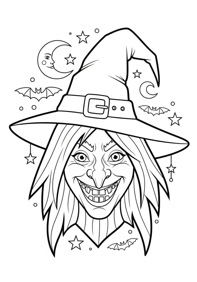 halloween witch coloring page halloween witch coloring page