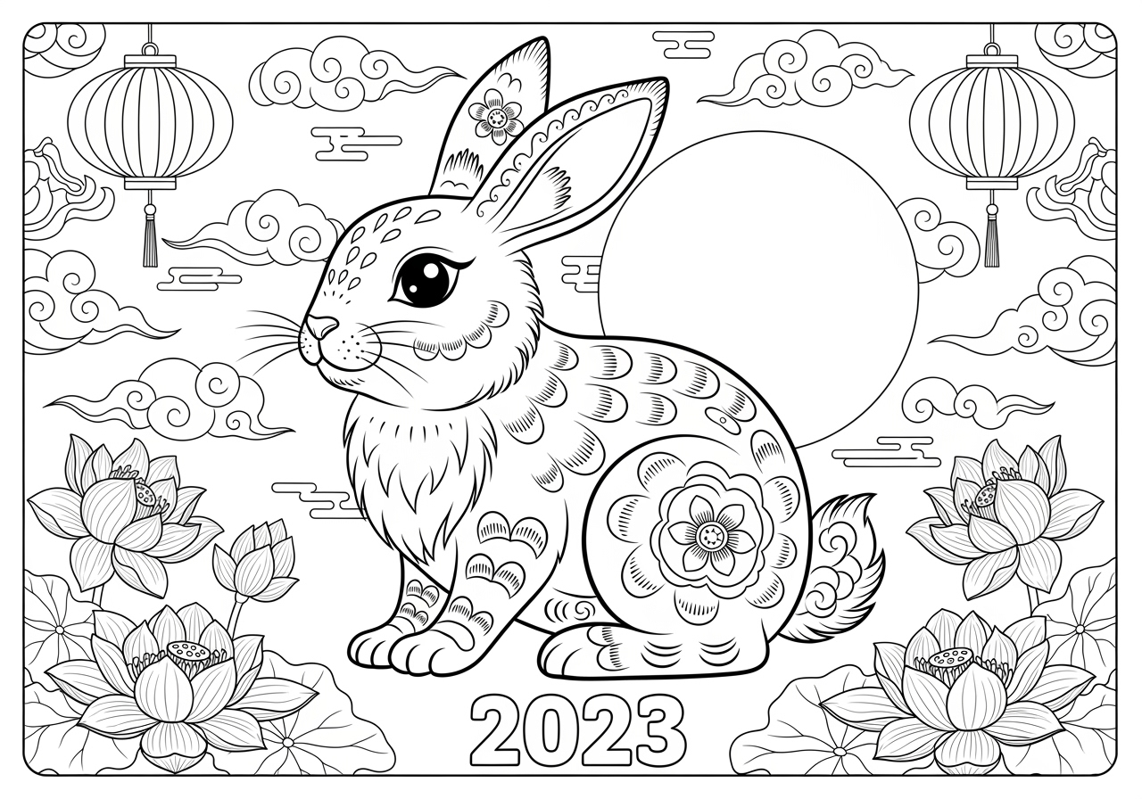rabbit coloring pages printable rabbit coloring pages printable