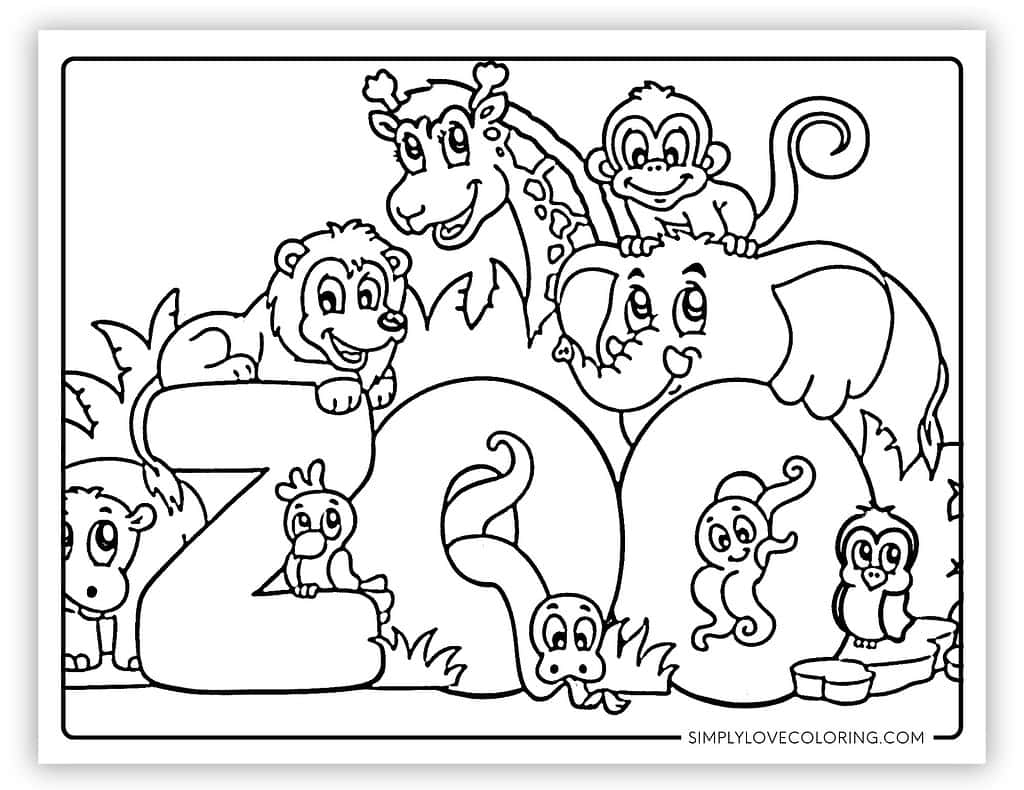 Zoo Coloring Pages Free PDF Printables Simply Love Coloring Zoo Coloring Pages Free PDF Printables Simply Love Coloring