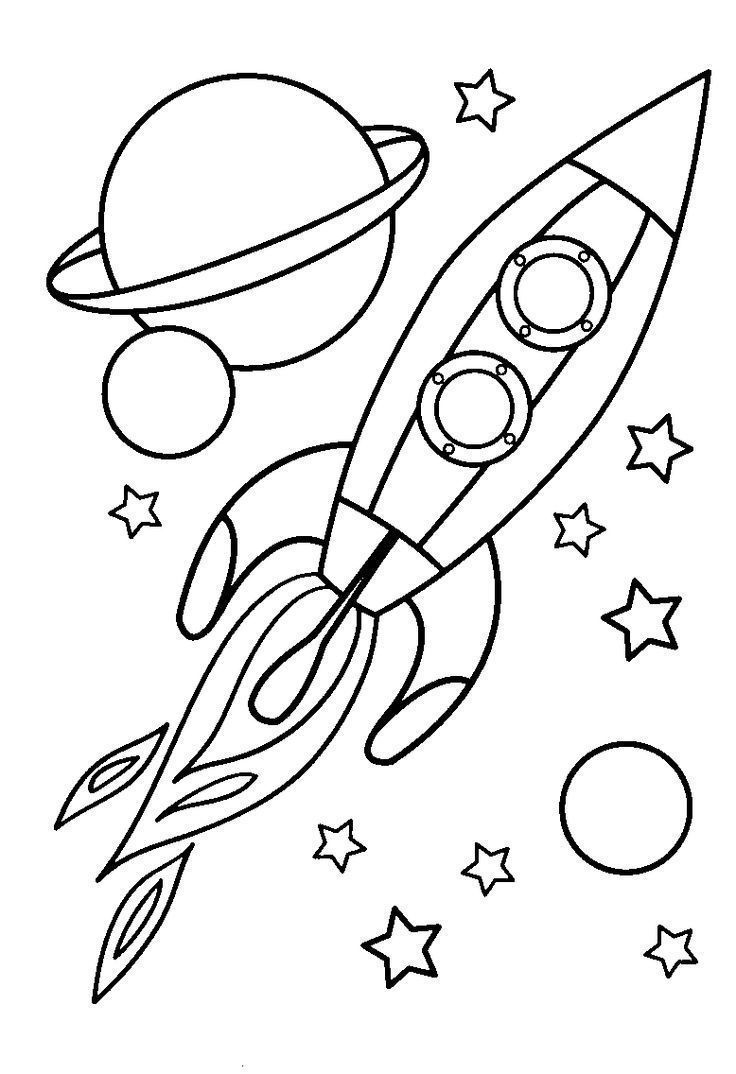 10 Best Spaceship Coloring Pages For Toddlers