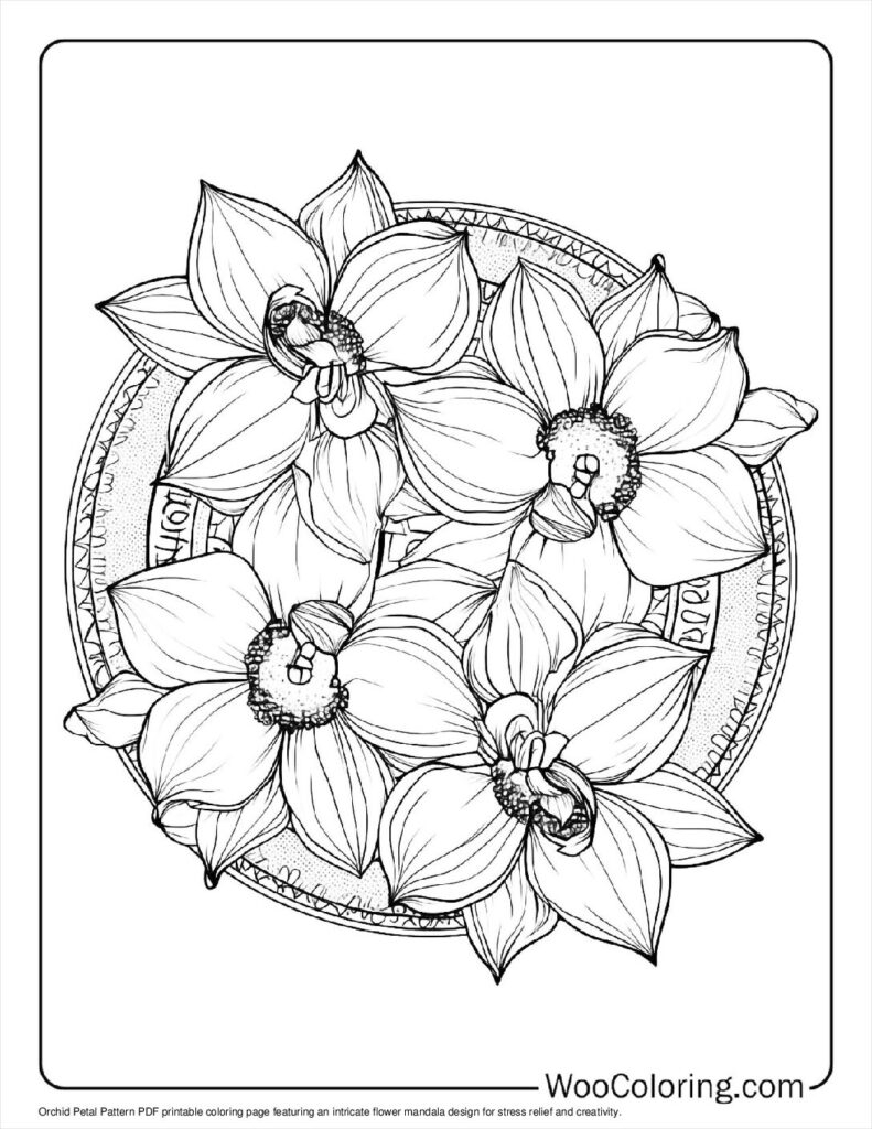 100 Flower Mandala Coloring Pages Free PDF To Print Woo Coloring