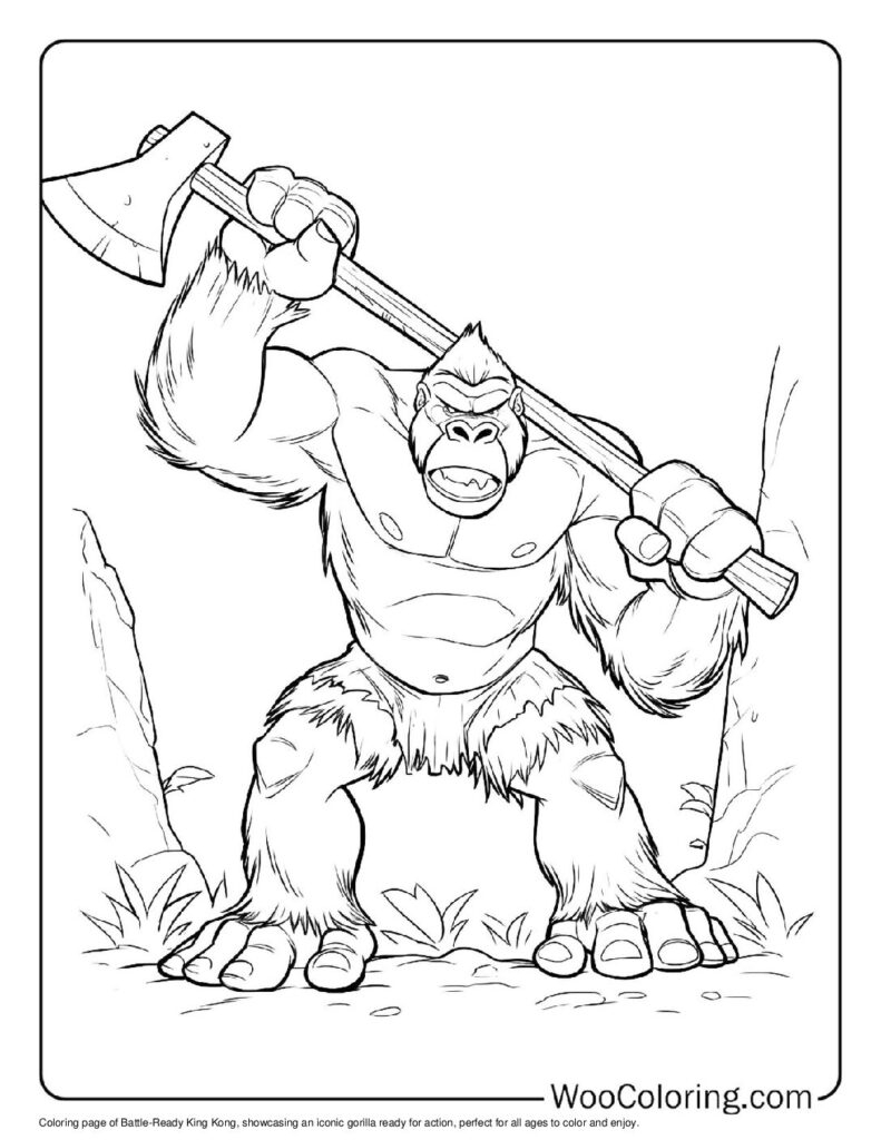 king kong coloring page king kong coloring page