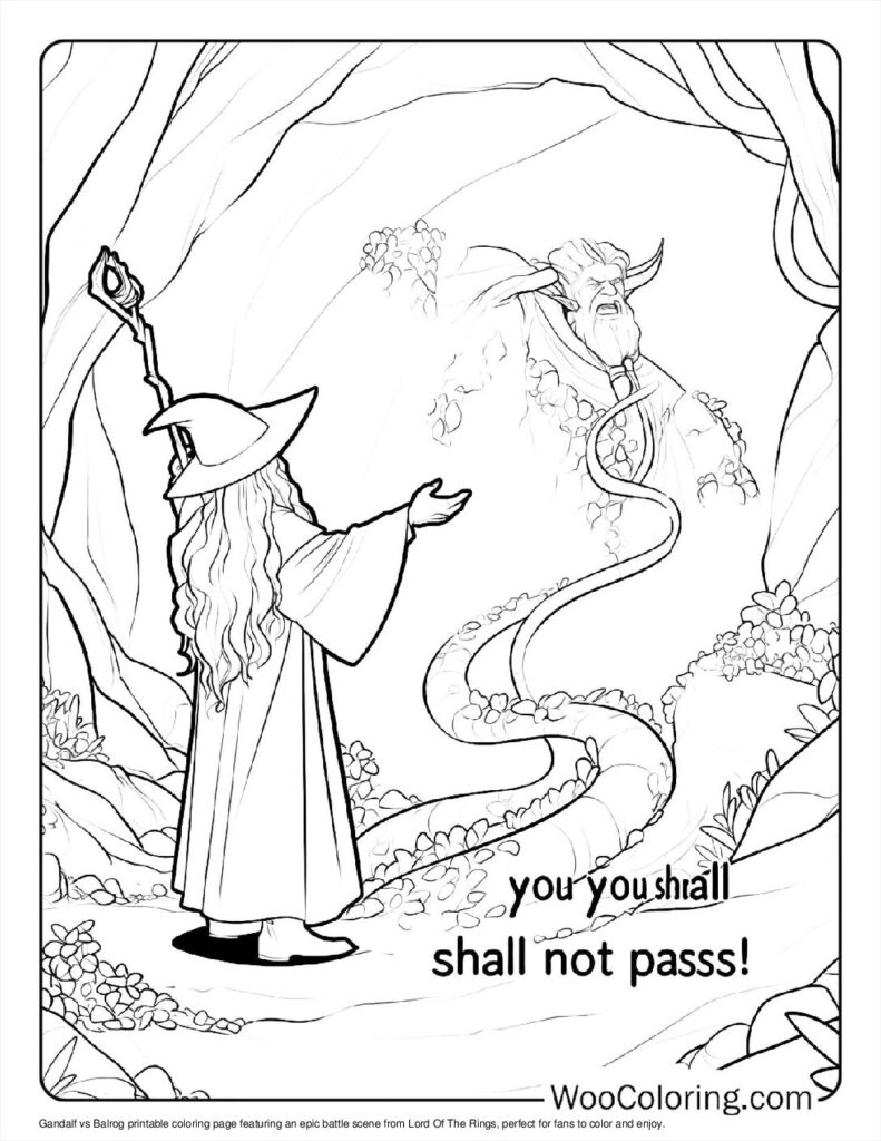 100 Lord Of The Rings Coloring Pages Free PDF To Print Woo Coloring