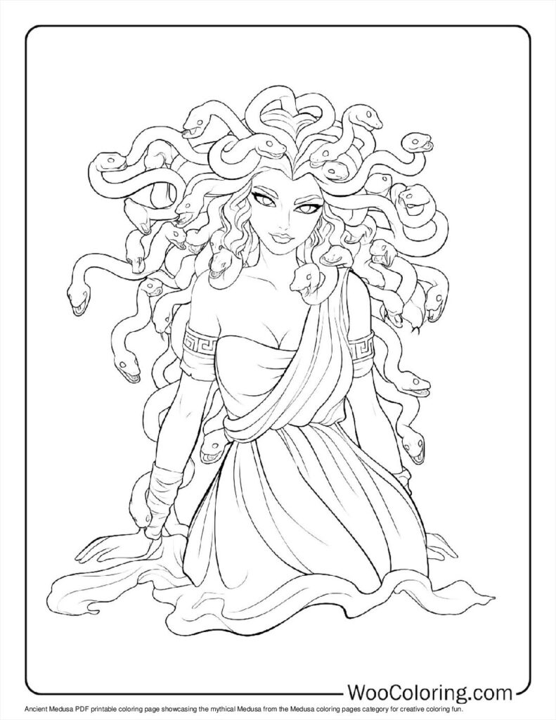 100 Medusa Coloring Pages Free PDF To Print Woo Coloring