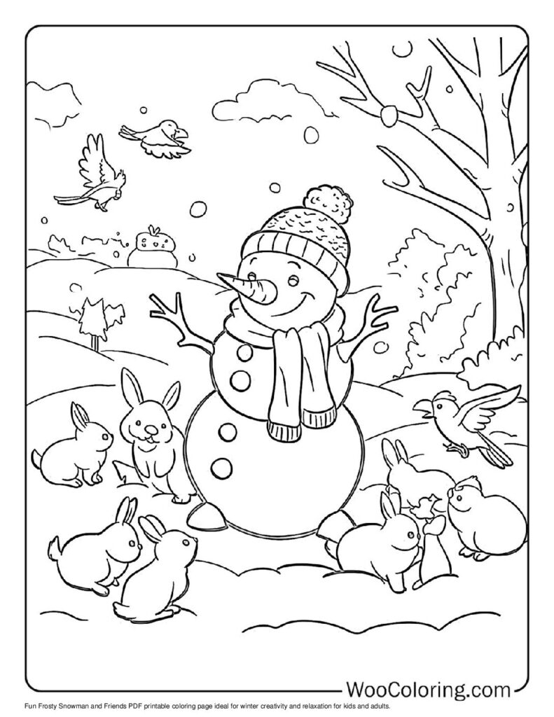 frosty the snowman coloring pages