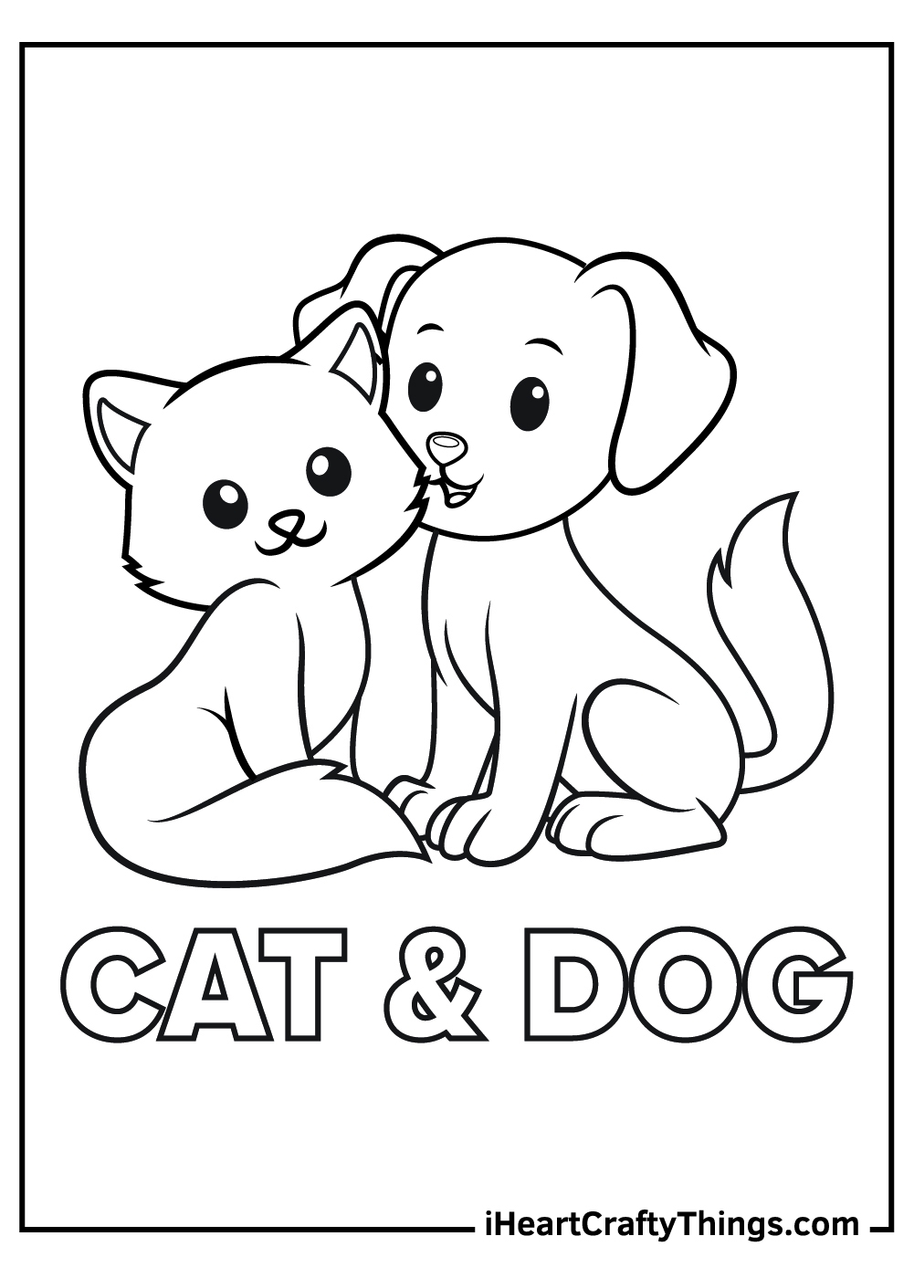 15 Dog And Cat Coloring Pages 100 Free Printables