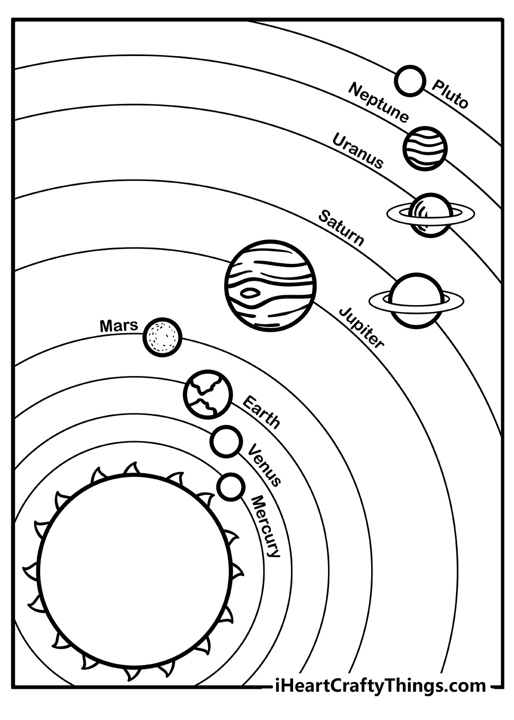 solar system coloring pages