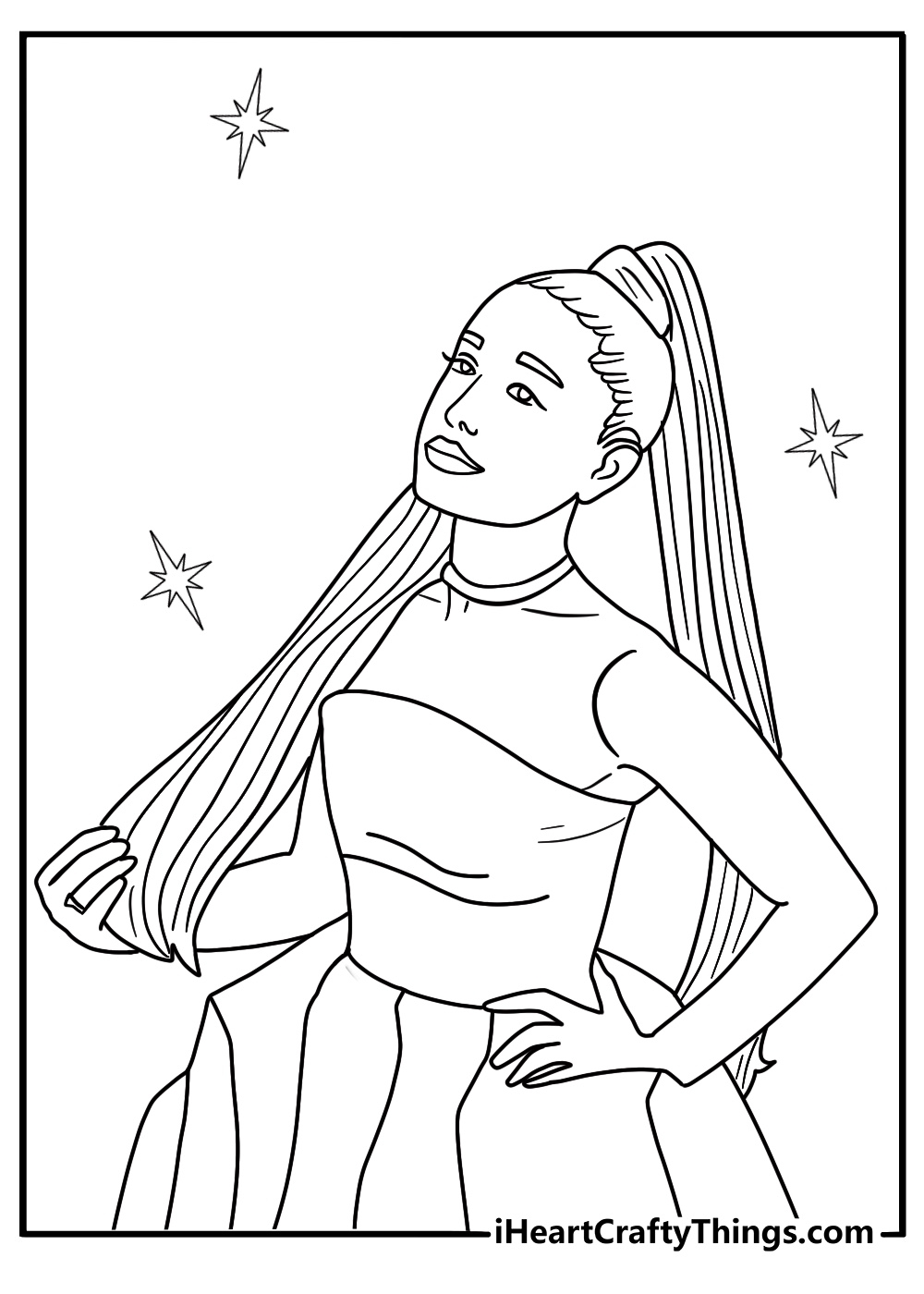 20 Ariana Grande Coloring Pages Free Printable PDF Sheets 