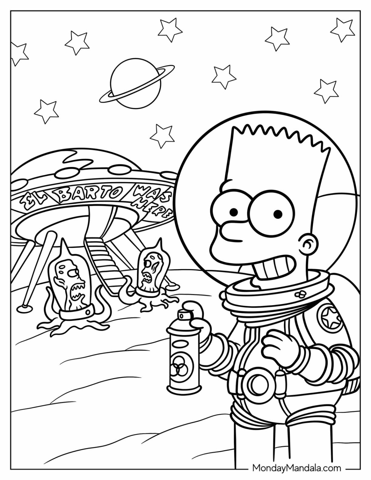 coloring pages of bart simpson coloring pages of bart simpson