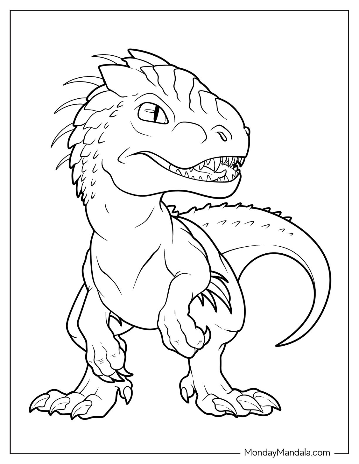 20 Indominus Rex Coloring Pages Free PDF Printables 