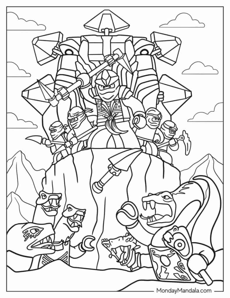 ninjago printable coloring pages