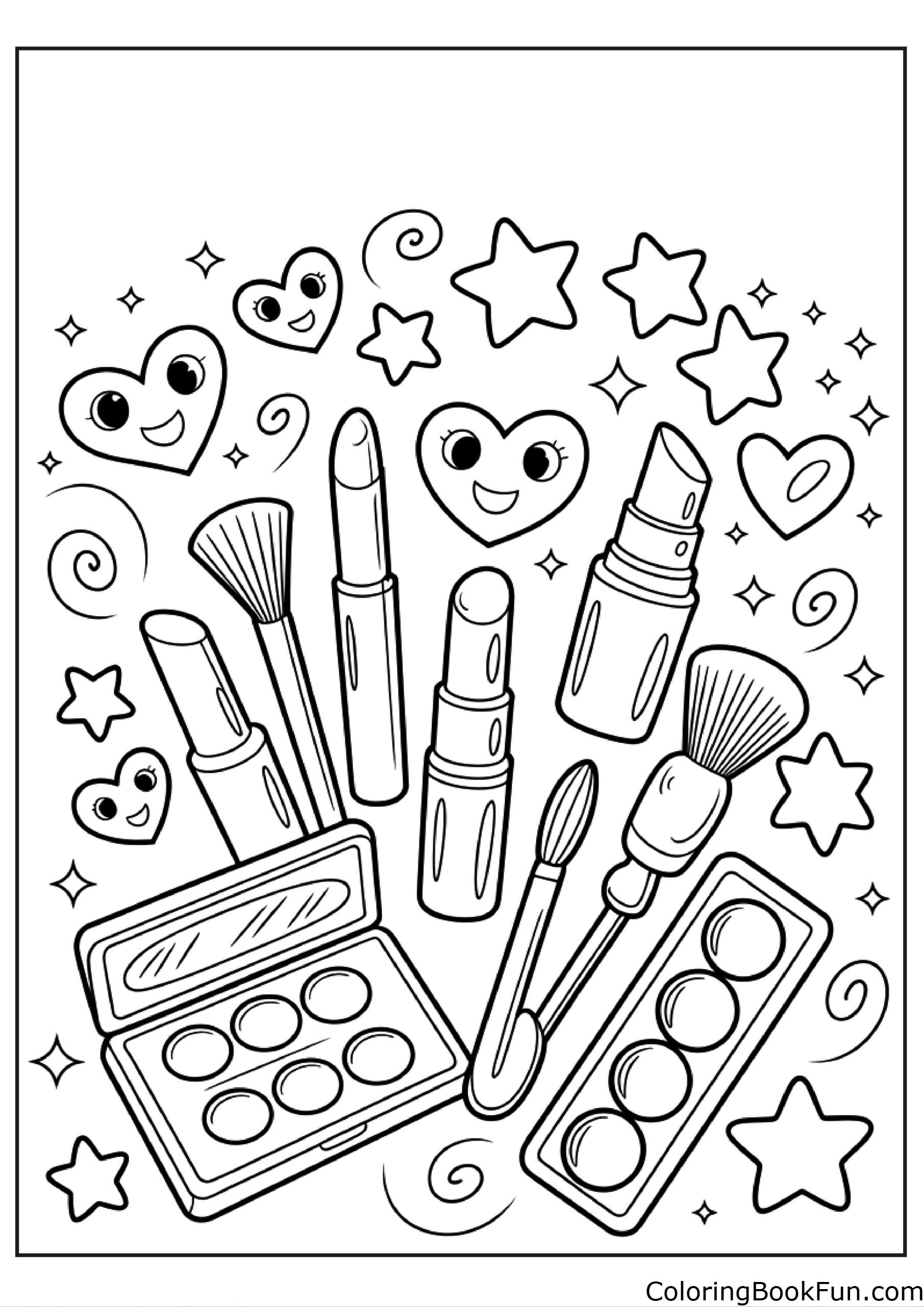 20 Makeup Coloring Pages ColoringBookFun 20 Makeup Coloring Pages ColoringBookFun