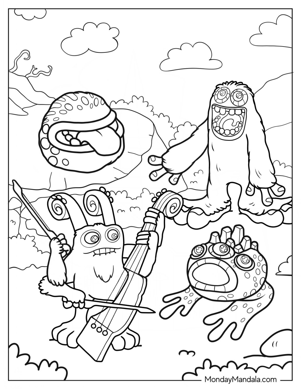 20 My Singing Monsters Coloring Pages Free Printables 20 My Singing Monsters Coloring Pages Free Printables