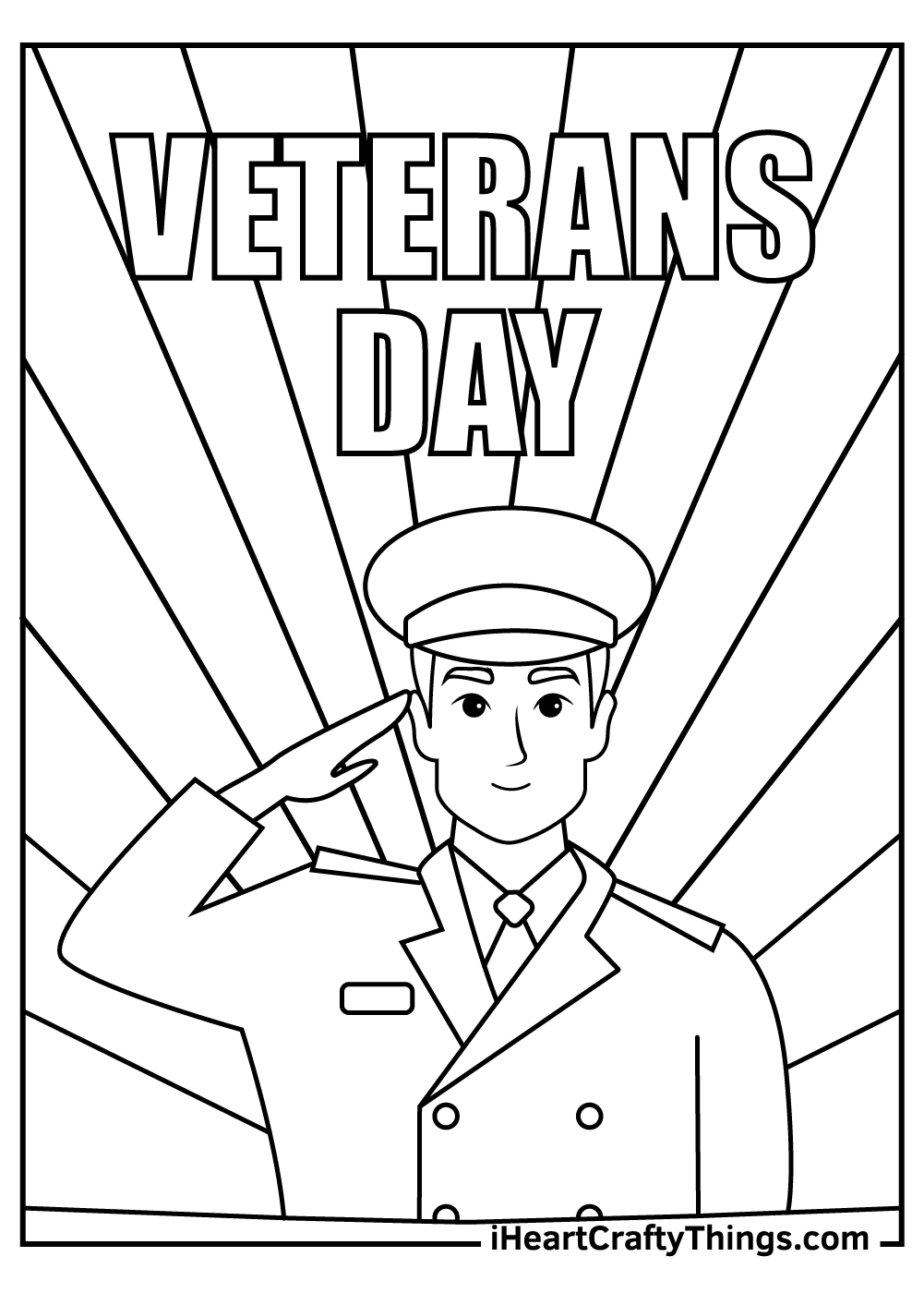 veterans day coloring page