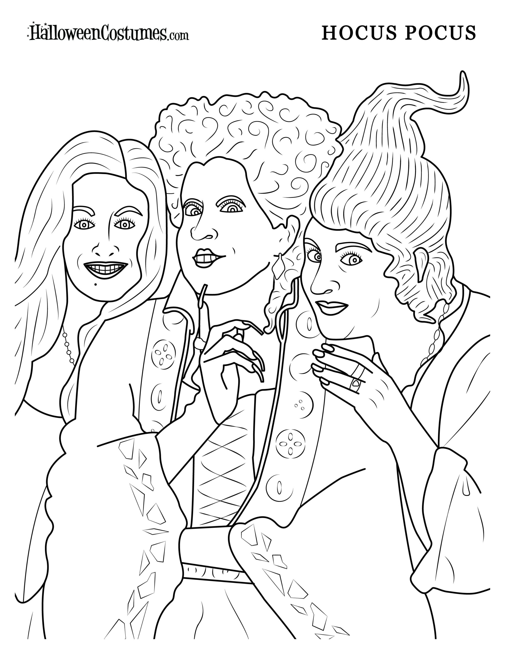 2022 Halloween Coloring Pages Printables HalloweenCostumes Blog
