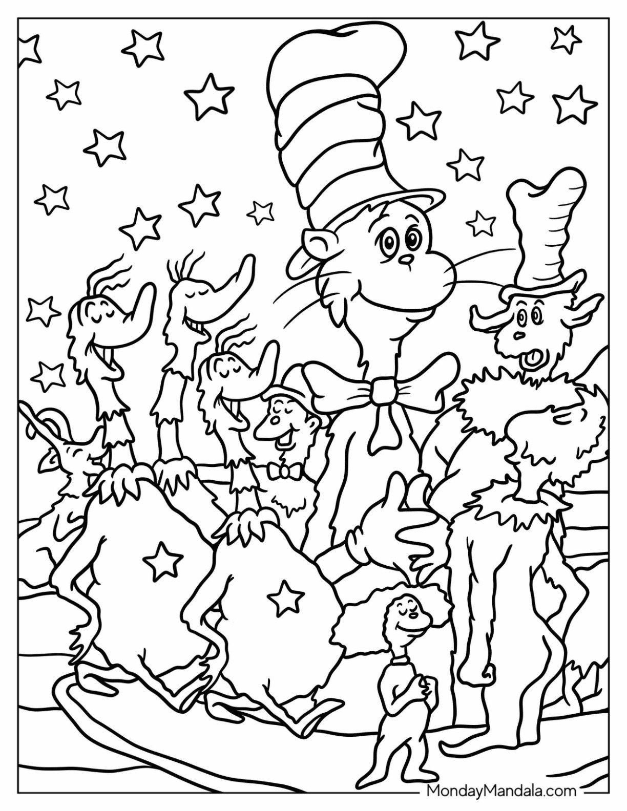 dr seuss coloring pages