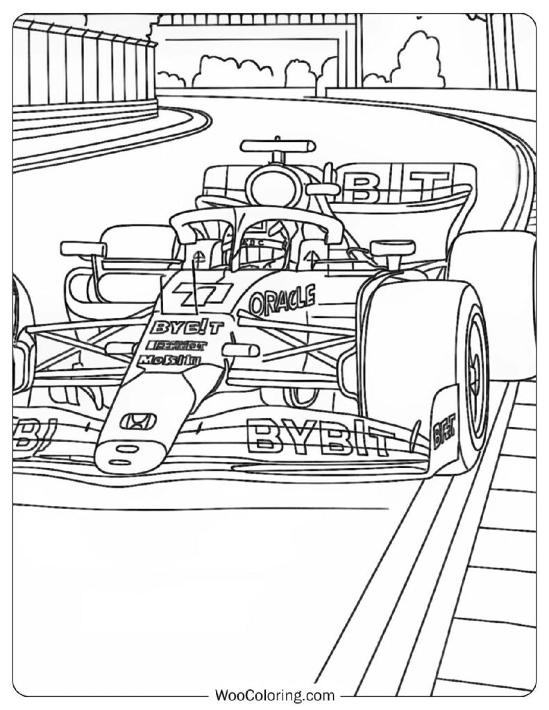 formula 1 coloring pages