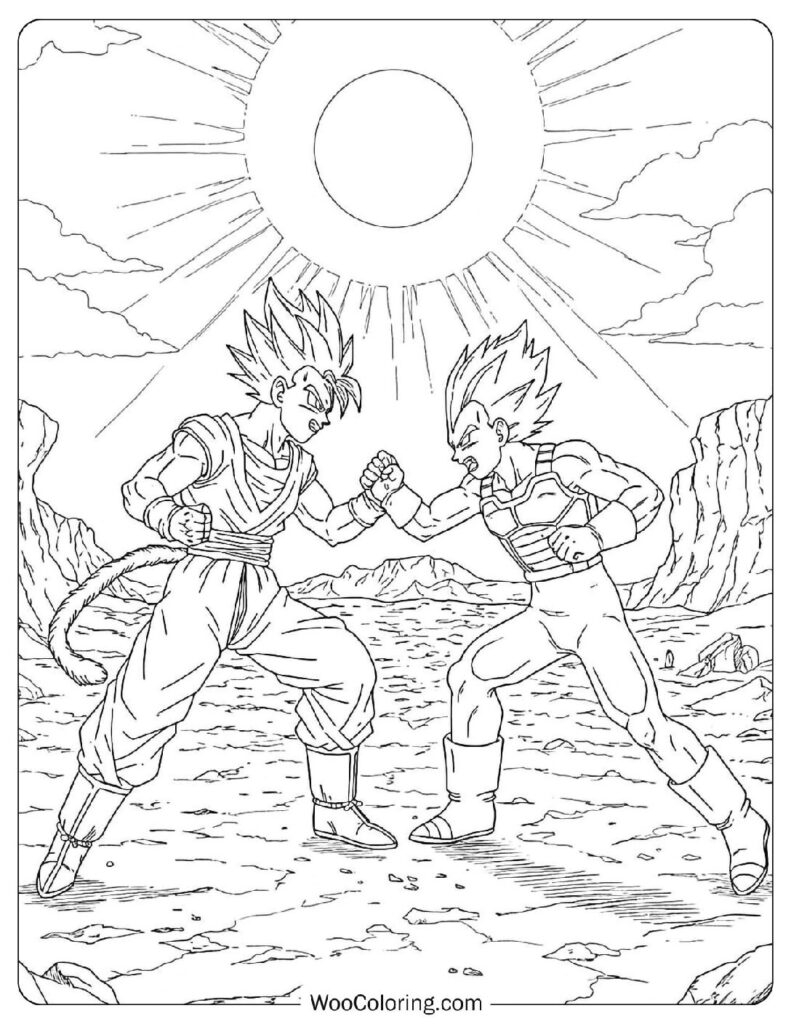 22 Goku Coloring Pages Free PDF To Print Woo Coloring