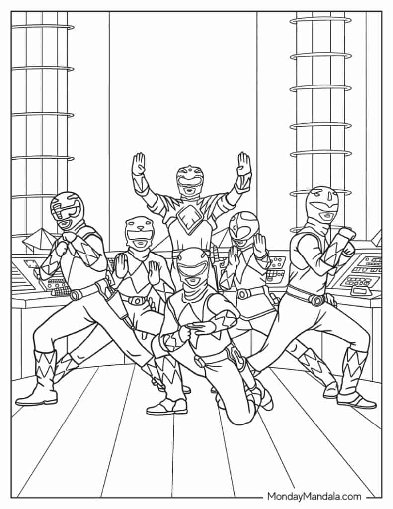 22 Power Rangers Coloring Pages Free PDF Printables 