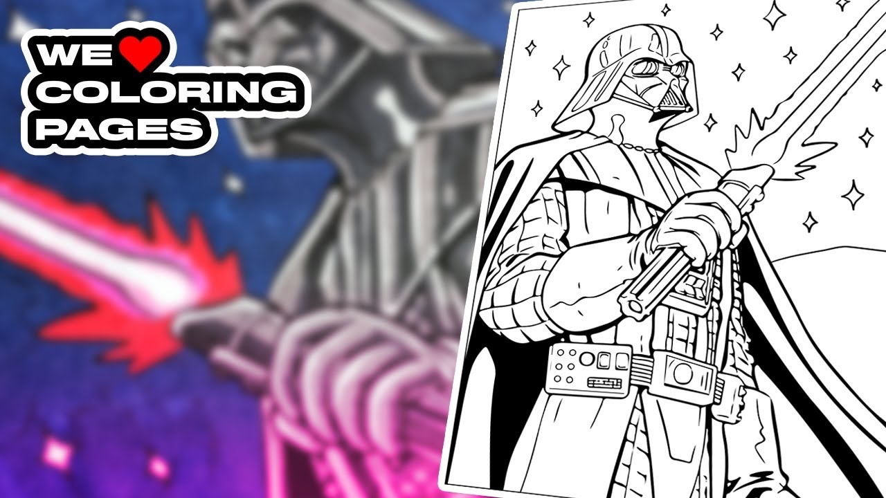 darth vader coloring page